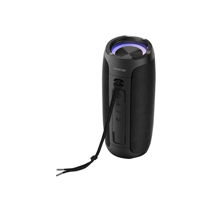 Omega Sencor SSS 5400 Tide Maxi Bluetooth zvučnik prikazan s otvorenim poklopcem i priključcima za povezivanje.