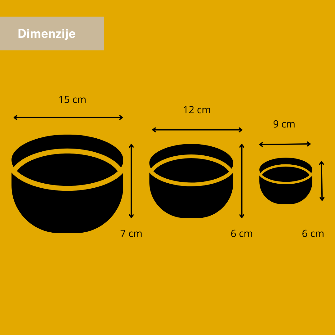 Set 3 keramičke zdjele s poklopcem i oznake pohrane  – posudice za čuvanje i posluživanje hrane