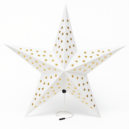 Sklopiva zvijezda – papirna dekoracija, 45 cm sa LED lampicama