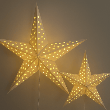 Sklopiva zvijezda – papirna dekoracija, 60 cm sa LED lampicama
