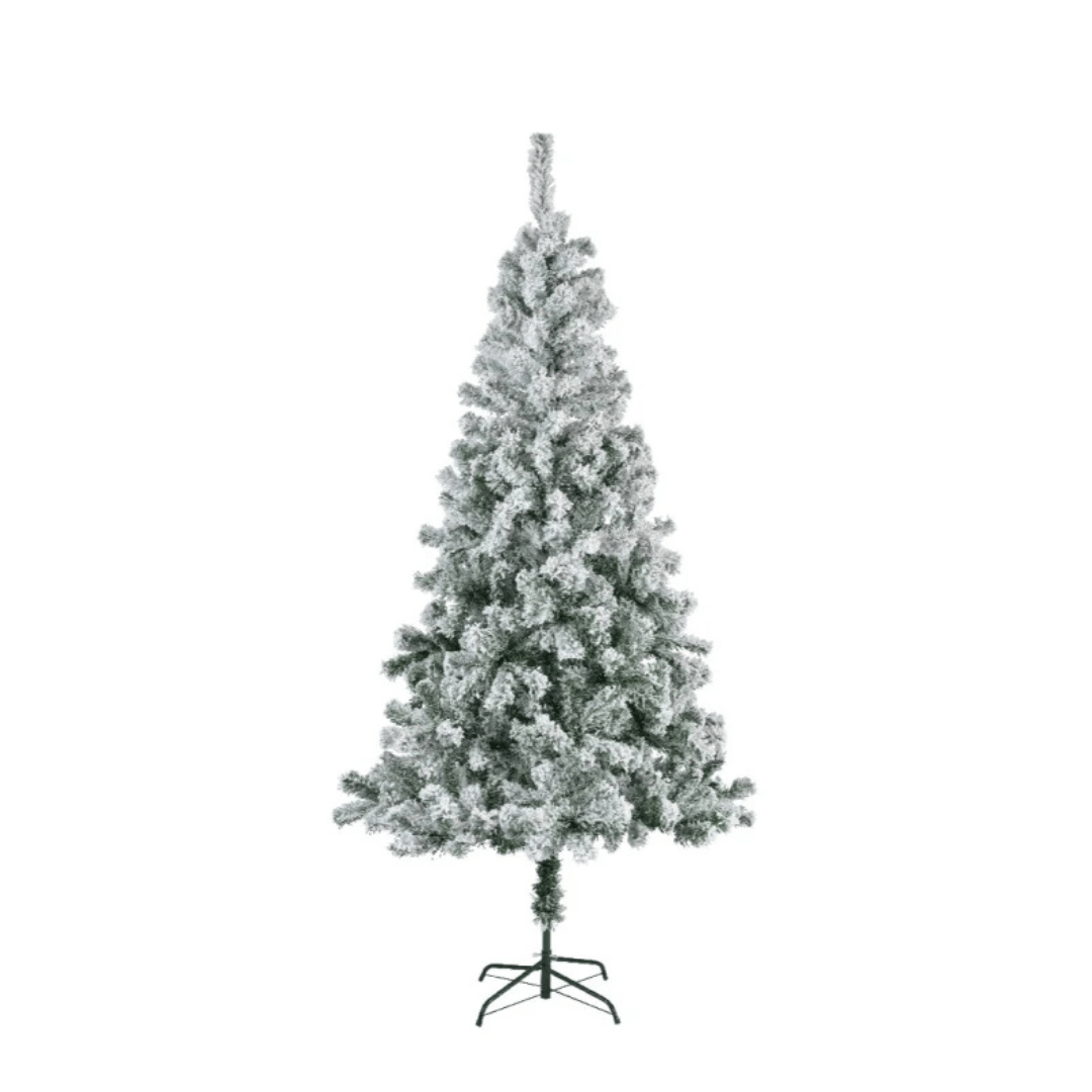Snowy Rovinj Pine 210 cm – snježna jelka, Ø 96 cm, metalno postolje