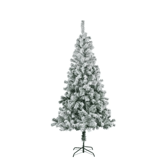 Snowy Rovinj Pine 210 cm – snježna jelka, Ø 96 cm, metalno postolje