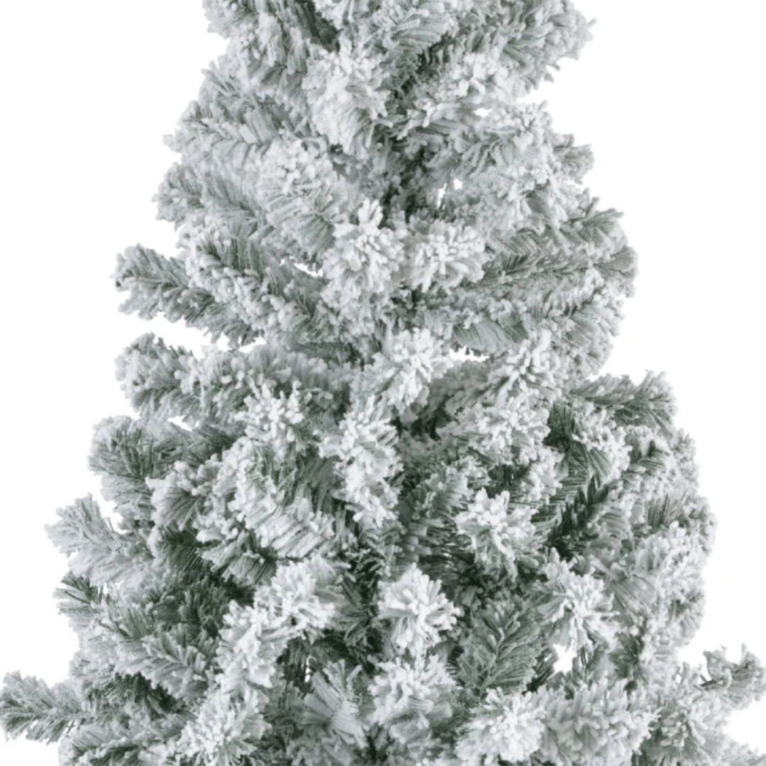 Snowy Rovinj Pine 210 cm – snježna jelka, Ø 96 cm, metalno postolje