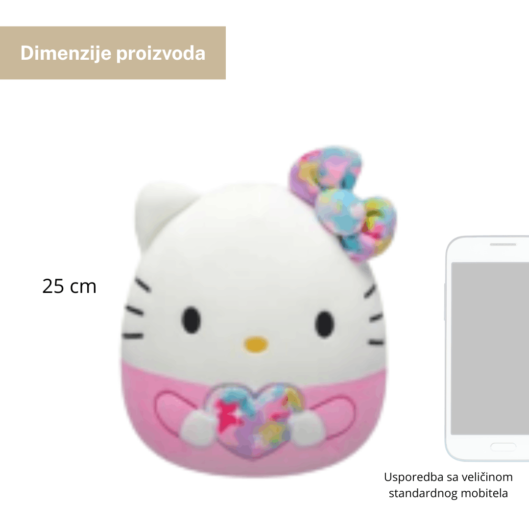 Squishmallows plišanac 25 cm Hello Kitty – mekana plišana igračka