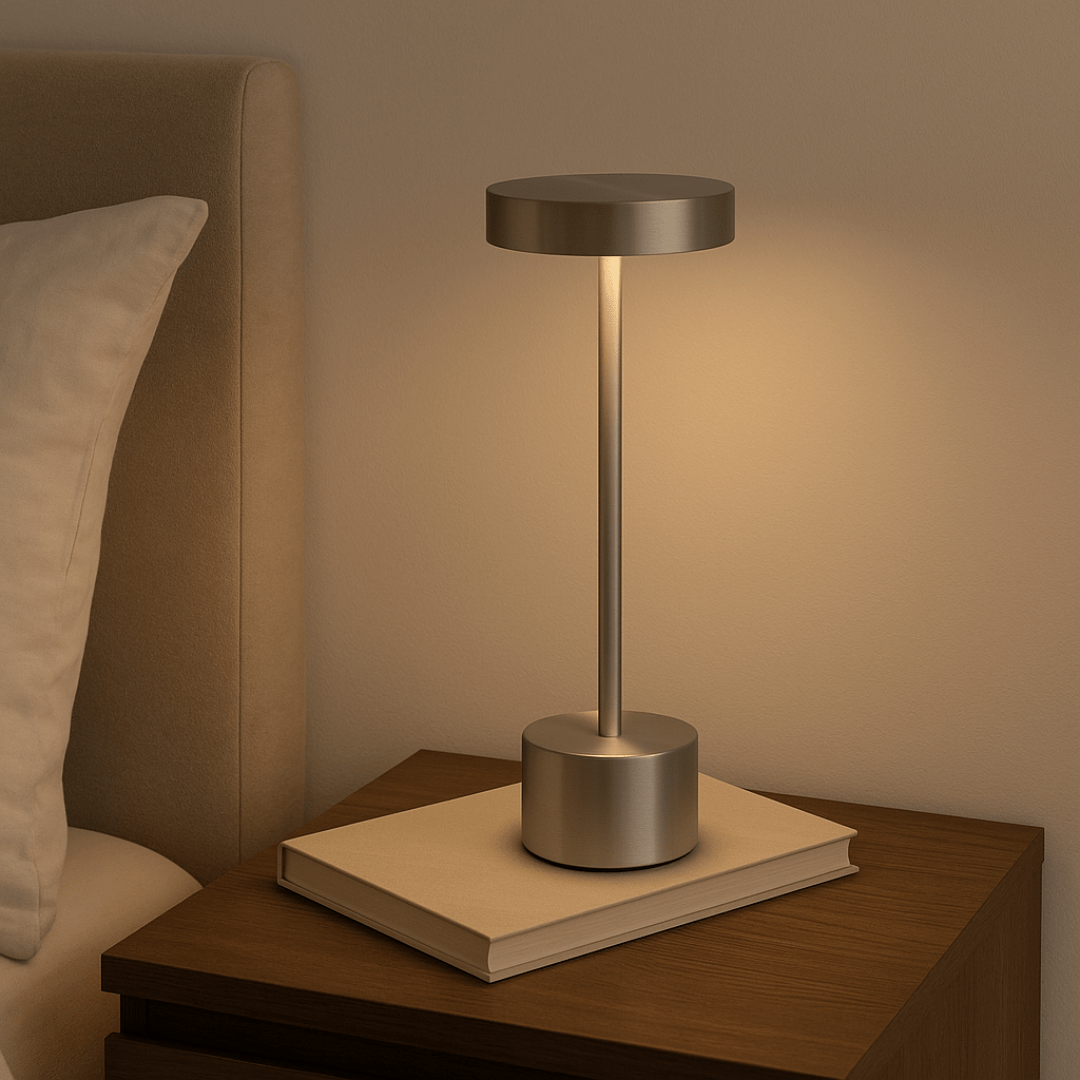 Stolna LED lampa na dodir 33,5 x 8 cm – zlatna ili srebrna, moderna ambijentalna rasvjeta