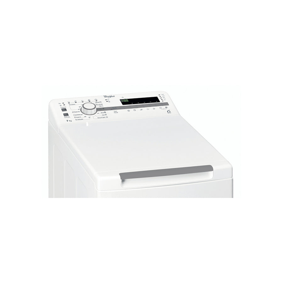 Whirlpool TDLR 7220SS EU/N mašina za veš s gornjim punjenjem – 7 kg, 1200 o/min, energetska klasa E