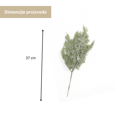 Umjetna grana jelke 37 cm – božićna dekoracija