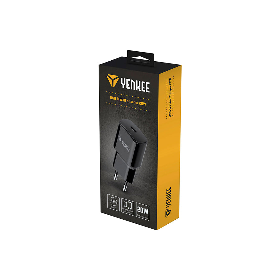 Yenkee YAC 2033BK USB punjač za telefon – 20 W, 100–240 V