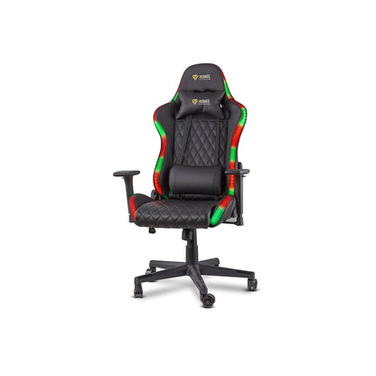 Yenkee YGC 300RGB ergonomska gaming stolica – RGB, nosivost 120 kg, naslon 90–150°, 3D nasloni za ruke