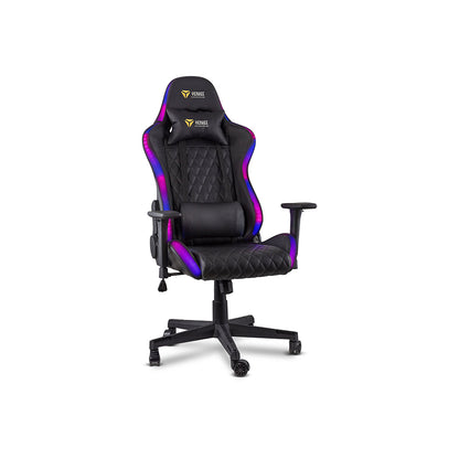 Yenkee YGC 300RGB ergonomska gaming stolica – RGB, nosivost 120 kg, naslon 90–150°, 3D nasloni za ruke