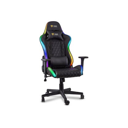 Yenkee YGC 300RGB ergonomska gaming stolica – RGB, nosivost 120 kg, naslon 90–150°, 3D nasloni za ruke