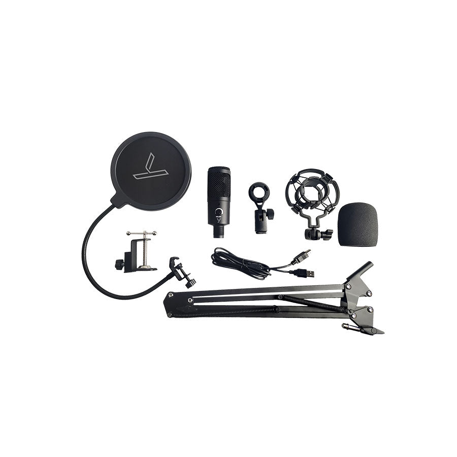 Yenkee Studio Streamer 2.0 YMC 1031 USB kondenzatorski mikrofon – 50 Hz–20 kHz, stalak do 75 cm