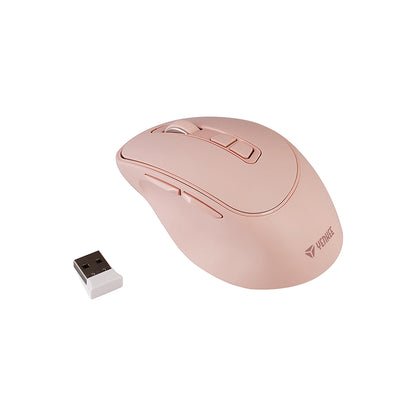 Yenkee YMS 2080 bežični miš – 2400 DPI, 6 tipki, baterija 600 mAh, do 35 h rada, roze