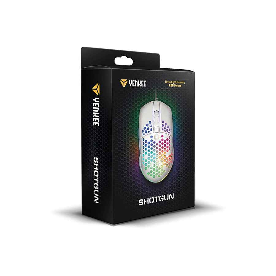 Yenkee Shotgun YMS 3030WE gaming miš – bijeli