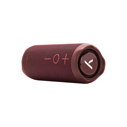 Omega Yenkee Element Viento BYSP 40RD Bluetooth zvučnik, prikaz s crnim i crvenim gumbima, na bijeloj pozadini.