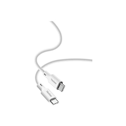 Yenkee YCU C115 WH USB-C na USB-C silikonski kabel – 1,5 m, bijeli