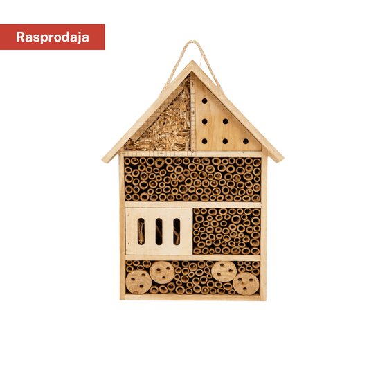 Kućica za insekte od drveta – hotel za pčele i korisne kukce, za vrt i balkon