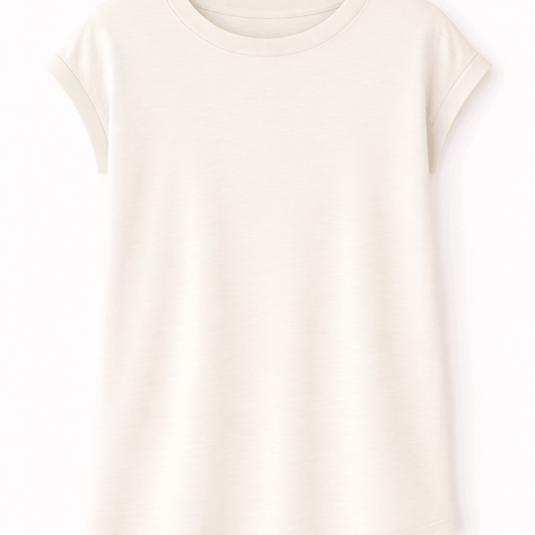 Vivance Bazična majica kratki rukav od pamuka set od 2 komada - mint i bež