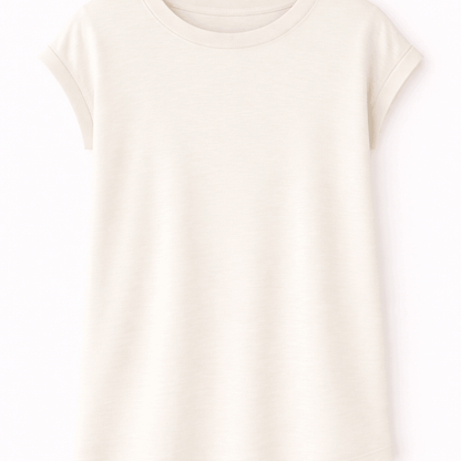 Vivance Bazična majica kratki rukav od pamuka set od 2 komada - mint i bež