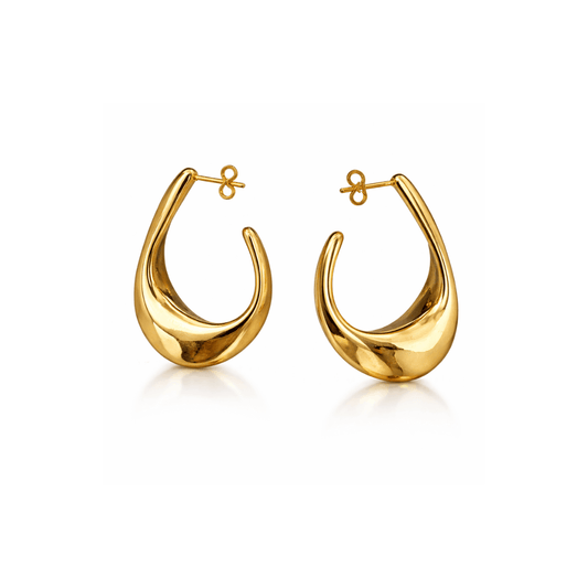 Zlatne hoop naušnice od nehrđajućeg čelika – elegantne i postojane