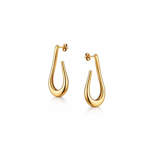 Zlatne kapljaste naušnice od nehrđajućeg čelika