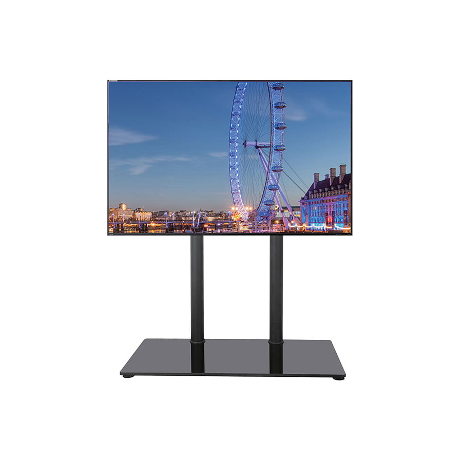 STELL SHO 1043 stolni stalak za TV 32–65" – nosivost do 50 kg, čelik i staklo